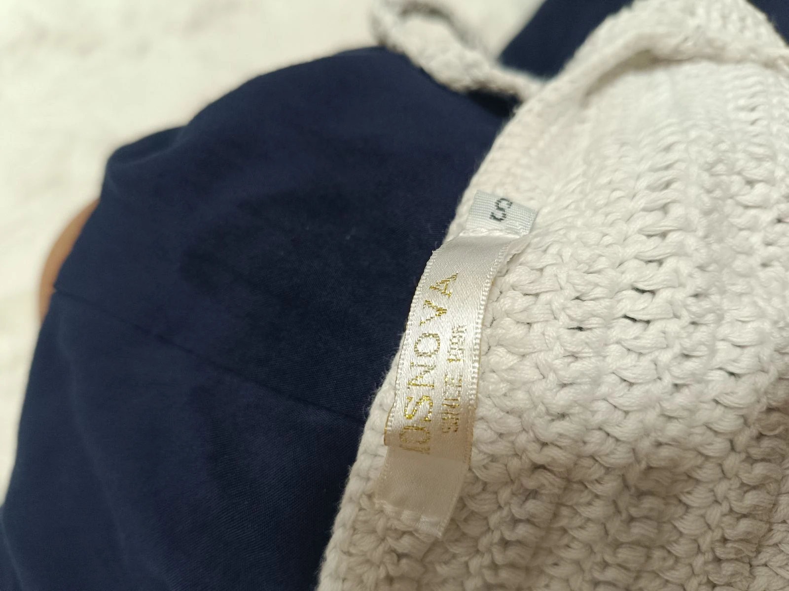 mono largo ganchillo azul marino mosnova - combinaison longue crochet bleu marine – photo 8